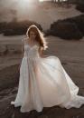 Elly exquisites Brautkleid Designer Haute Couture mit Glitzerträger #0228